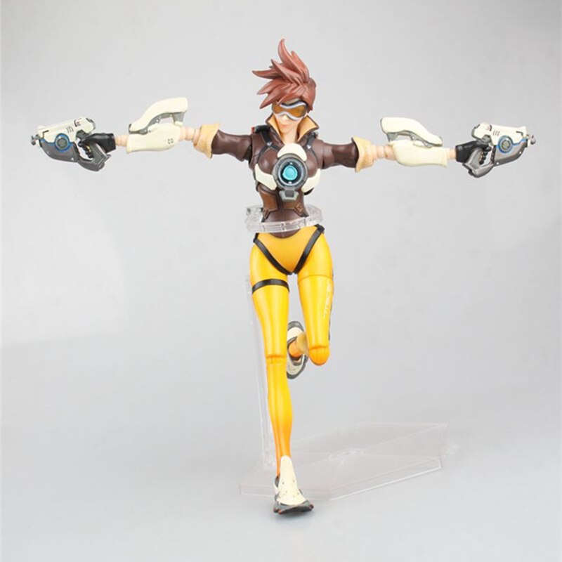 Tracer Figure Action C/ Caixa Gamer Geek Overwatch 27 Cm