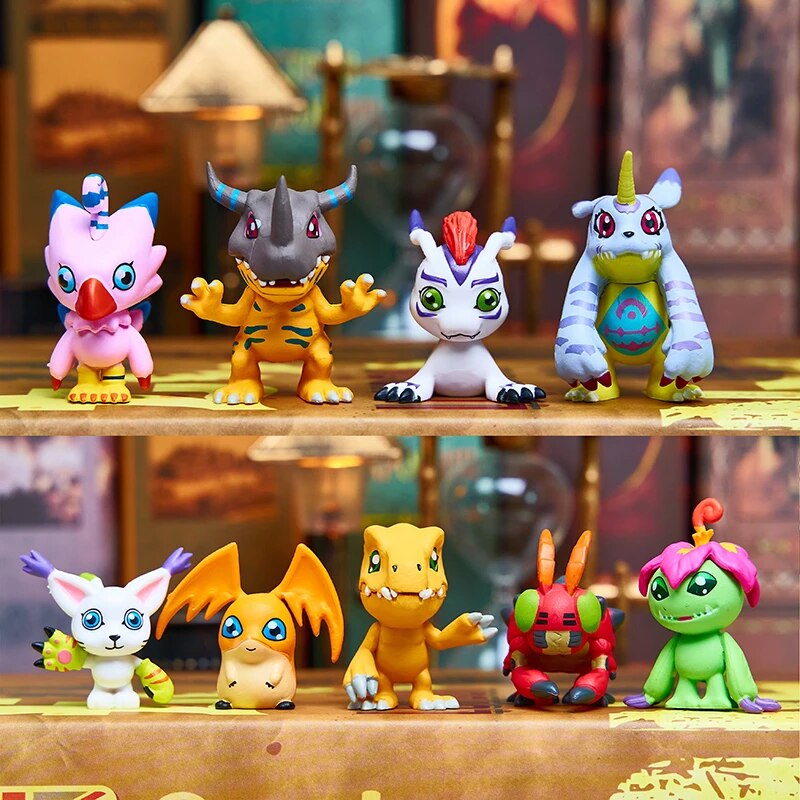 Kit com 9 Miniaturas Colecionáveis Digimons: Digimon Adventure Anime Mangá  - EV - Toyshow Tudo de Marvel DC Netflix Geek Funko Pop Colecionáveis