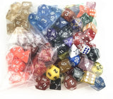 Dados de RPG Kit 100 Peças Aleatórias