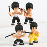 Boneco Bruce Lee Conjunto 4 Peças