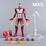 Boneco Homem de Ferro Articulado MK1 a Mk85