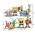 Boneco Bob Esponja Conjunto 8 Peças - Nerd Loja