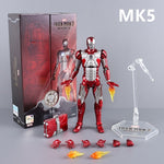 Boneco Homem de Ferro Articulado MK1 a Mk85