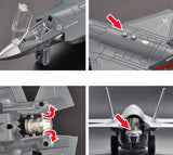 Miniatura de Avião com Led F35 F22 Caça