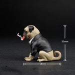 Miniatura Pug Frank Homens de Preto