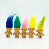 Boneco Troll Cabelo Colorido kit com 5 Trolls