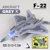 Miniatura de Avião com Led F35 F22 Caça