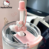 Copo Hello Kitty Térmico com Canudo 