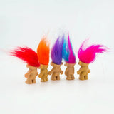 Boneco Troll Cabelo Colorido kit com 5 Trolls