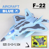 Miniatura de Aviao com Led F22 