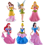 Boneca Princesa Disney Conjunto com 6 Peças 5 Princesas + 1 Sininho - Disney