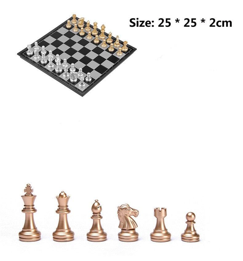 Jogo de Xadrez 1 Tabuleiro e 32 Peças para até 2 Jogadores