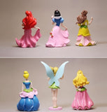 Boneca Princesa Disney Conjunto com 6 Peças 5 Princesas + 1 Sininho - Disney