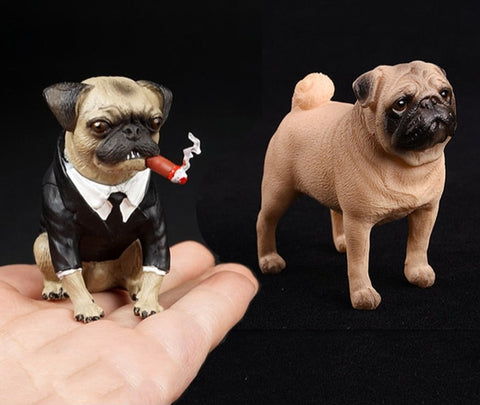 Miniatura Pug Frank Homens de Preto