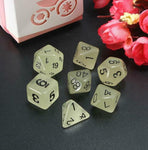 Dados RPG Conjunto Luminoso com 7 peças