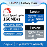 Micro Cartão SD Lexar Classe 10 Original Alta Performance 128GB 256GB 512GB 1TB