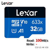 Micro Cartão SD Lexar Classe 10 Original Alta Performance 128GB 256GB 512GB 1TB