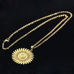 Colar Sol Vintage Dourado